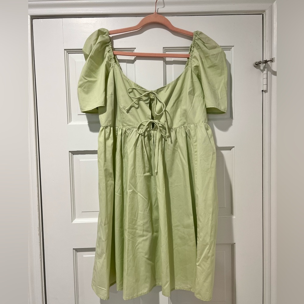 Abercrombie and Fitch green babydoll dress